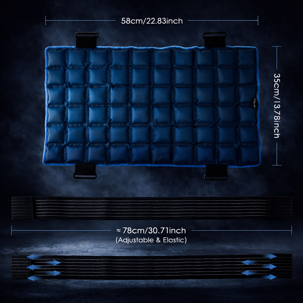 Cold/hot compress polymer Reusable Cold Ice Pack for Knee Compression Soft Injury Support Post-Operative Nursing Care Cooler AiLeemei Store