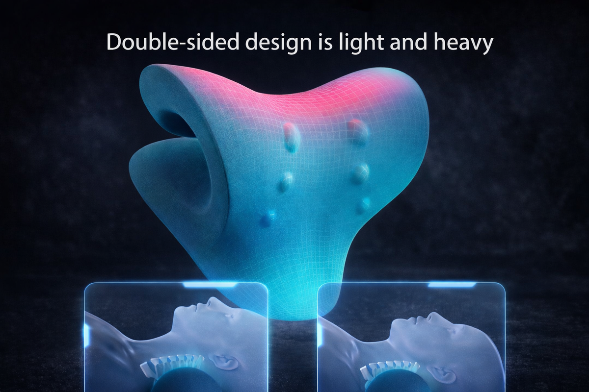 Neck Shoulder Stretcher Relaxer Cervical Chiropractic Traction Device Massage Pillow for Pain Relief Cervical Spine Alignment Stone's Store