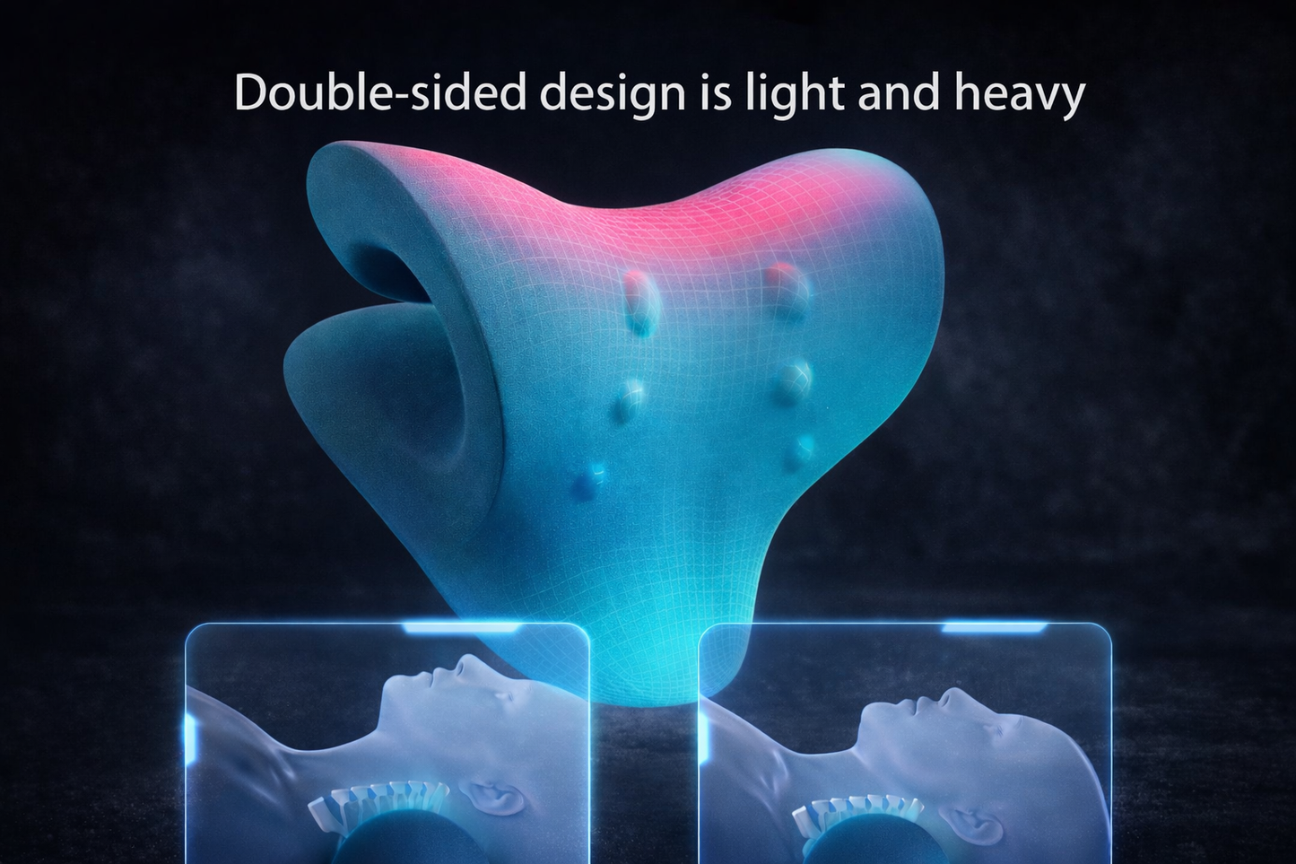 Neck Shoulder Stretcher Relaxer Cervical Chiropractic Traction Device Massage Pillow for Pain Relief Cervical Spine Alignment Stone's Store