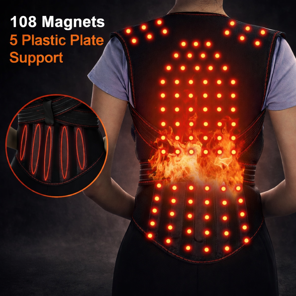 Magnetic Therapy Tourmaline Back Belt Self-heating Waist Back Posture Corrector Keep Warm Vest Corset Lumbar Support Belt ALL FIT IN Official Store