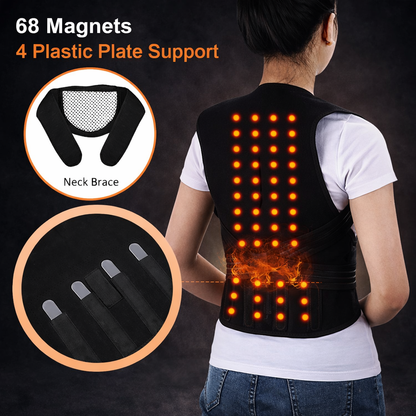 Magnetic Therapy Tourmaline Back Belt Self-heating Waist Back Posture Corrector Keep Warm Vest Corset Lumbar Support Belt ALL FIT IN Official Store