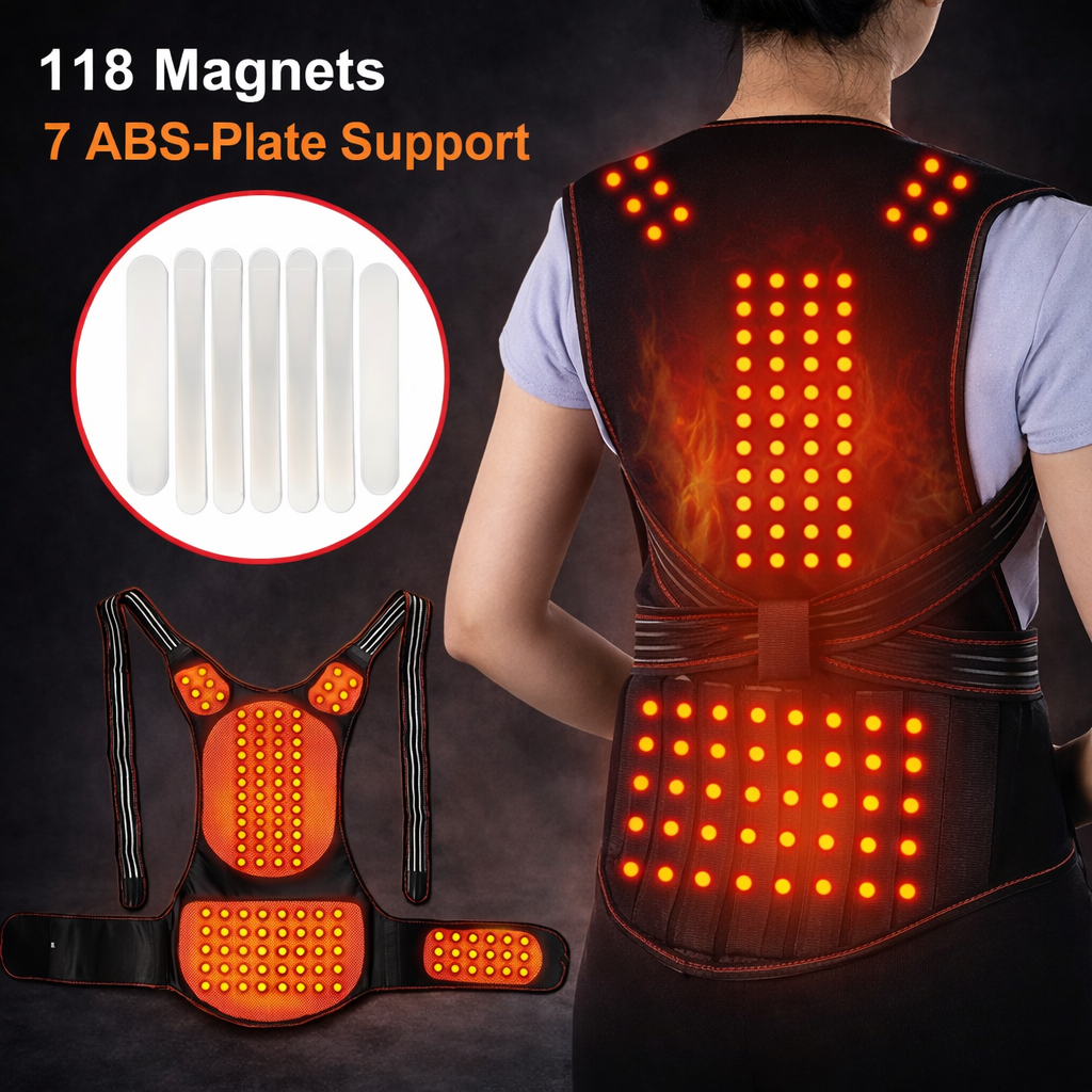 Magnetic Therapy Tourmaline Back Belt Self-heating Waist Back Posture Corrector Keep Warm Vest Corset Lumbar Support Belt ALL FIT IN Official Store