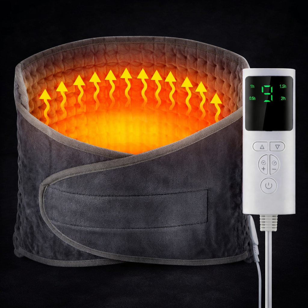 Electric Heating Waist Belt Warm Thermal Pad Office Home Temperature Control Waist Belt Warming Back Hand Warmer Beauty-Health Store