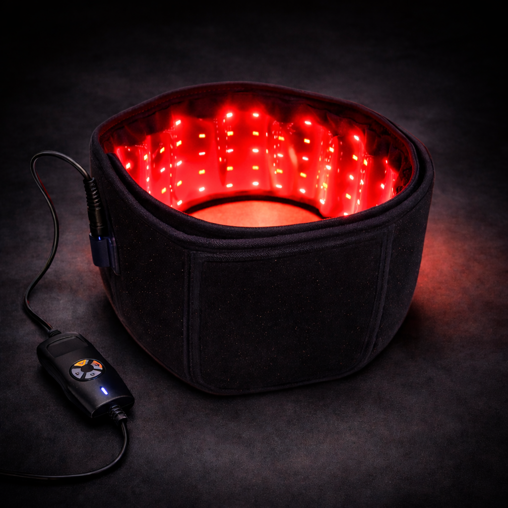 LED Phototherapy Massage Belt Red Light Hot Compress 850nm 660nm Body Shaping Weight Loss And Relaxation Back Pain Relief Stone's Store