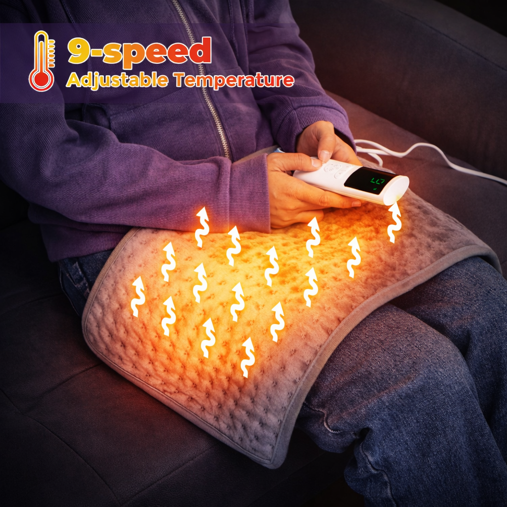 58*29CM Electric Heating Pad Heating Blanket with thermostat Hot Pad for Menstrual Cramps Waist Back Pain Relief Winter Heater Ms.Dear Official Store