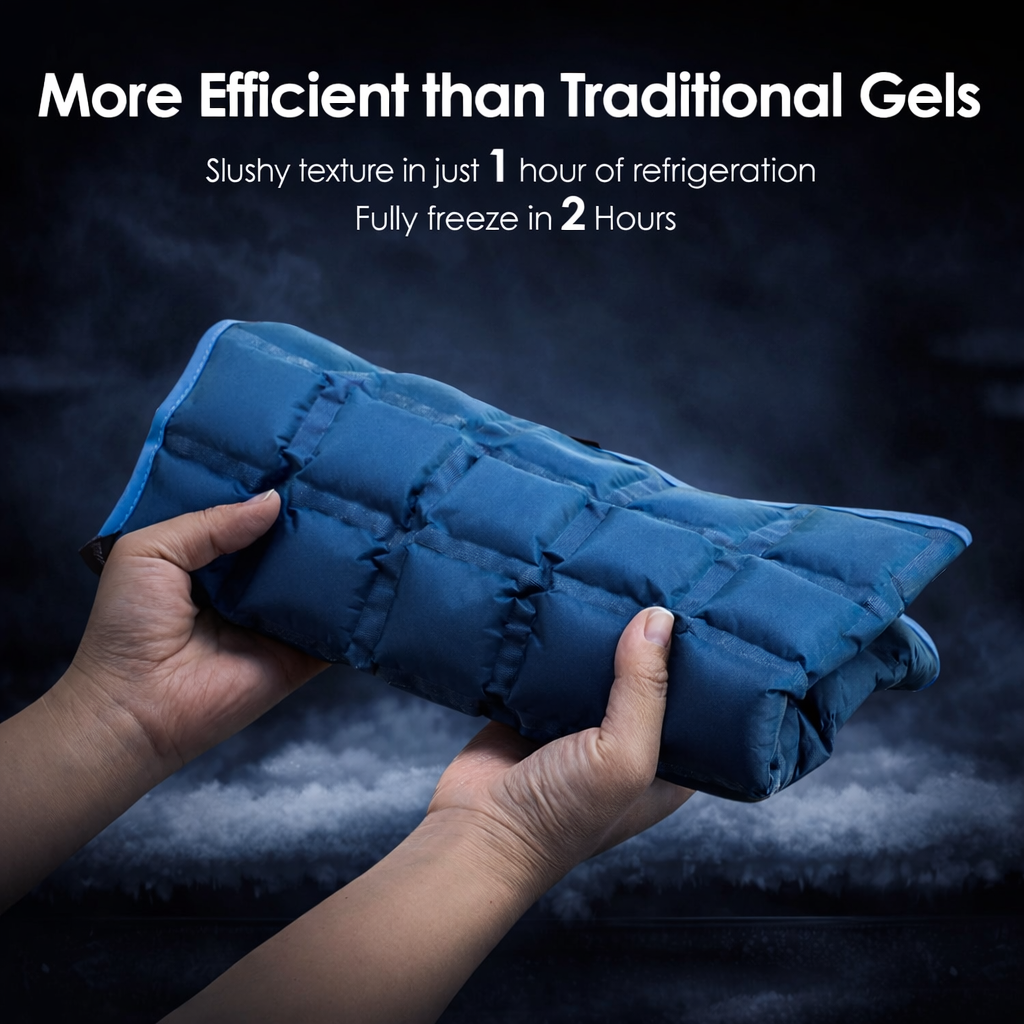 Cold/hot compress polymer Reusable Cold Ice Pack for Knee Compression Soft Injury Support Post-Operative Nursing Care Cooler AiLeemei Store