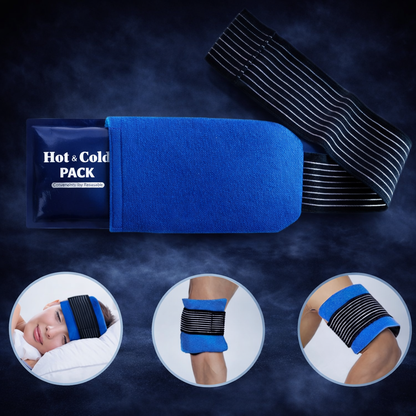 Gel Ice Packs With Elastic Strap Adjustable Wrap Hot Cold Compress Gel Packs For Shoulder Back Knee Neck Ankle Stone's Store