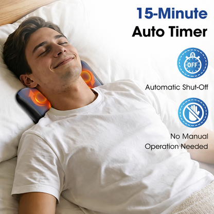 Cordless Portable Back Massager with Red Light And Heat for Neck Shoulder Waist Lumbar Full Body Relaxation Daylight's Market