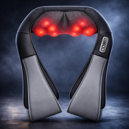 Shiatsu Neck and Shoulder Massager Heated Back Massager U Shape Deep Kneading Electric Massage Pillow For Neck Waist Leg Body Health And Beauty Super Discount Store