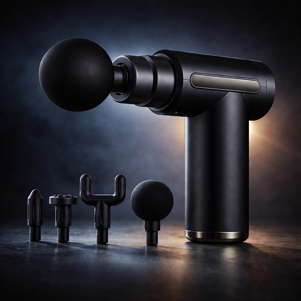 Portable Fascia Gun Vibration Massage Gun For Body Neck Back Deep Muscle Relaxation Fitness Slimming One Head DAQI Beautylife Store