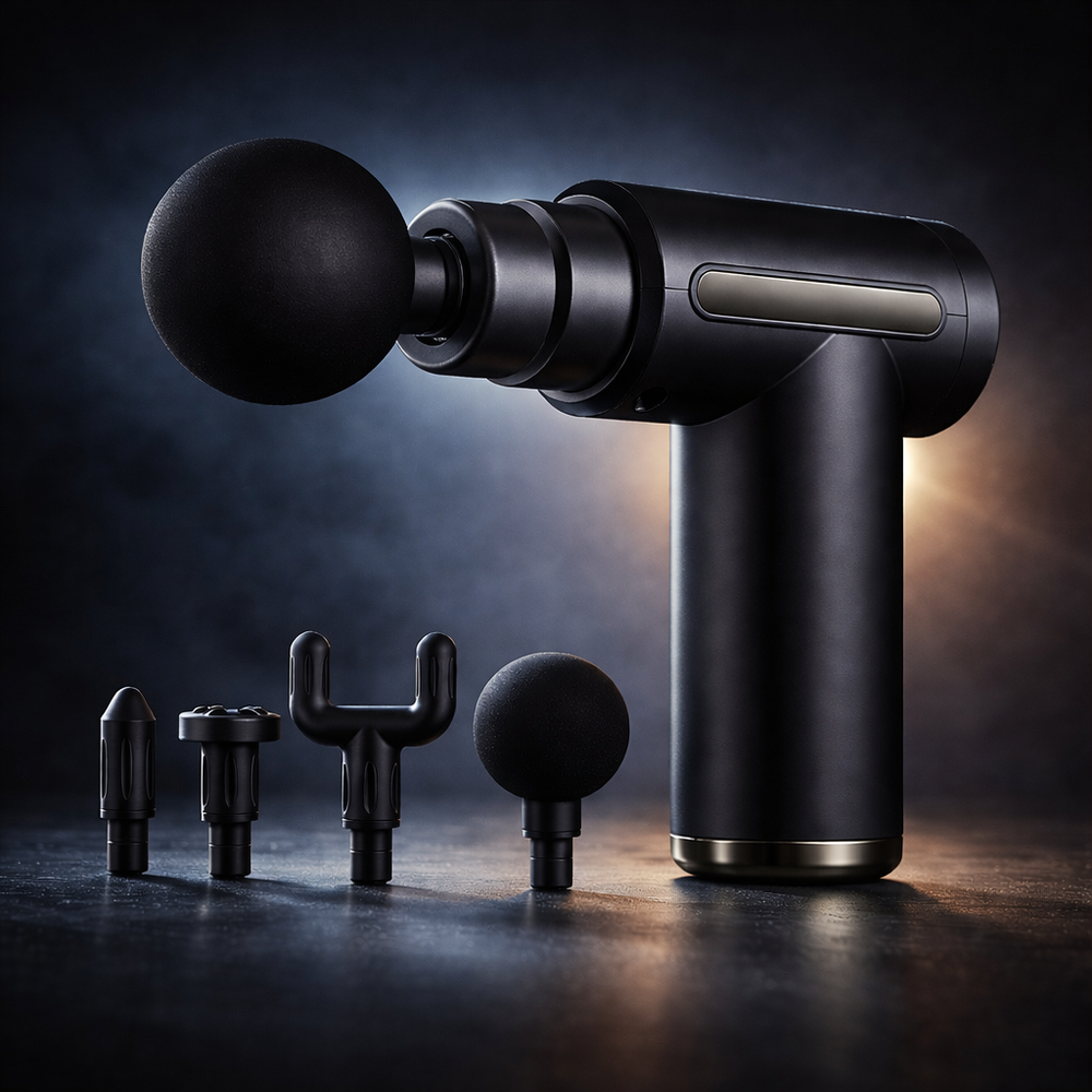 Portable Fascia Gun Vibration Massage Gun For Body Neck Back Deep Muscle Relaxation Fitness Slimming One Head DAQI Beautylife Store