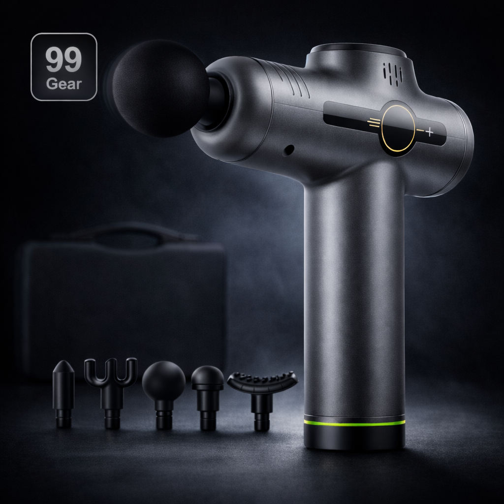 Portable Fascia Gun Vibration Massage Gun For Body Neck Back Deep Muscle Relaxation Fitness Slimming One Head DAQI Beautylife Store