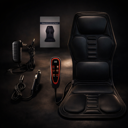 Electric Back Massager Infrared Full-Body Massage Chair Cushion Heating Vibrator Car Home Office Lumbar Neck Mattress Chair Mat Agdoad Global Store