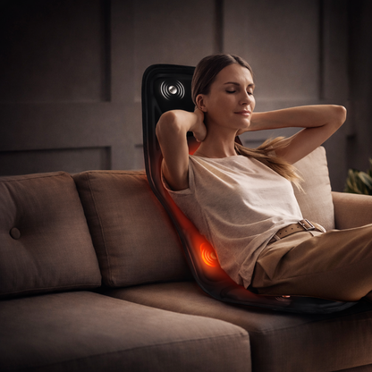 Electric Back Massager Infrared Full-Body Massage Chair Cushion Heating Vibrator Car Home Office Lumbar Neck Mattress Chair Mat Agdoad Global Store