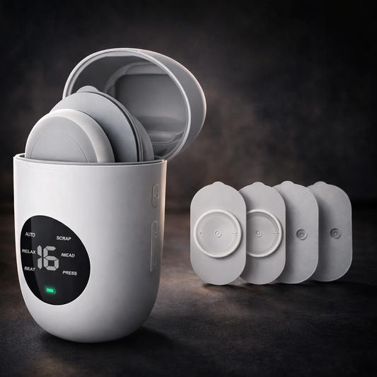 Wireless Muscle Stimulator TENS Unit LED-Display, 16 Intensity Settings For Pain Relief, Rechargeable EMS Machine Beautify Shop Store