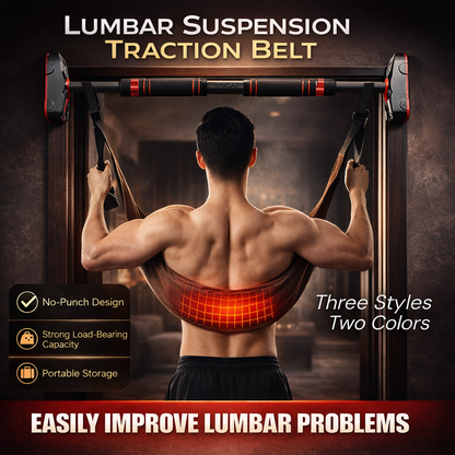 Home Lumbar Traction Belt Horizontal Bar Stretch Lumbar Suspension Belt Auxiliary Disc Protrusion Stretching Soothing Waist Belt Stone's Store
