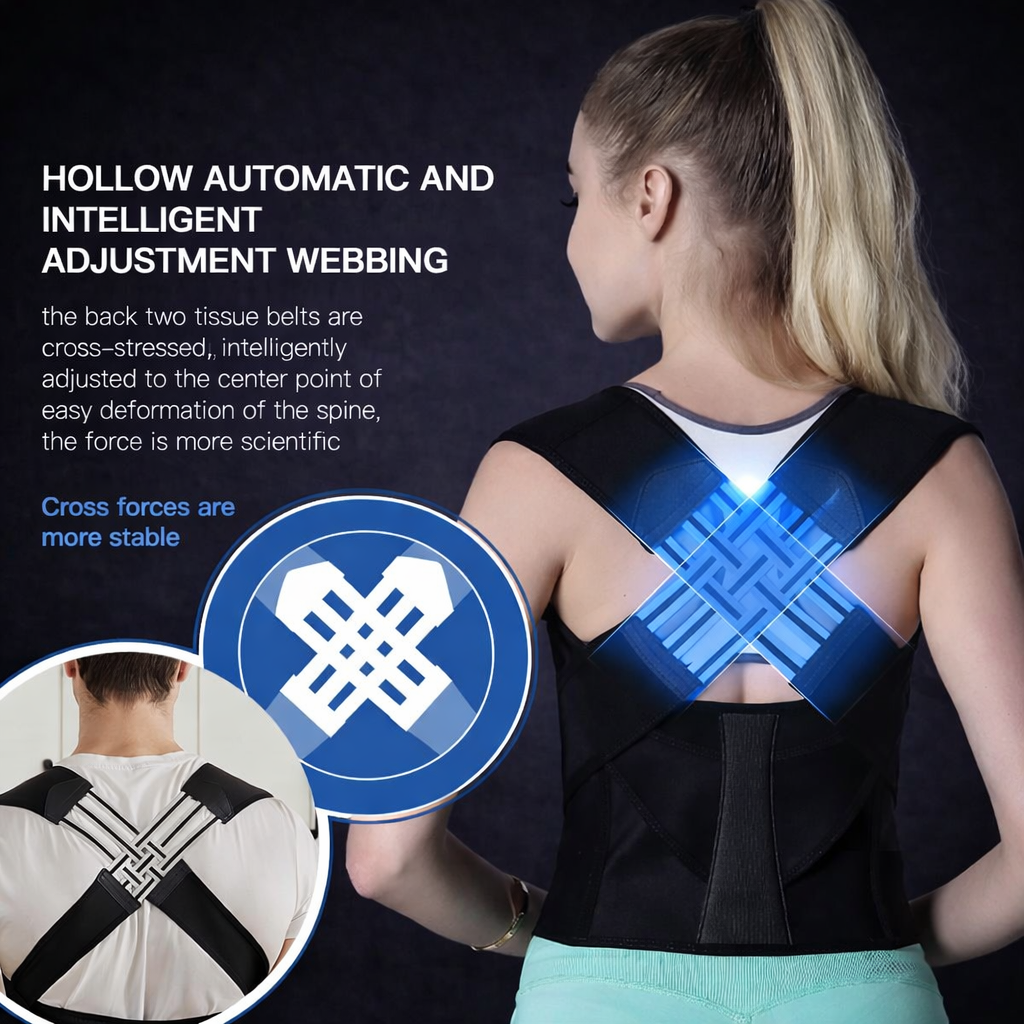 Back Brace Posture Corrector for Women and Men, Shoulder Straightener Adjustable Full Back Support Upper and Lower Pain Relief Value Ville Store