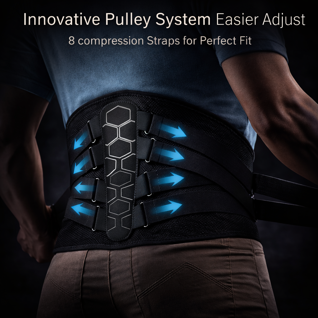 Back Brace for Lower Back Pain, Sciatica, Herniated Disc, Scoliosis, Back Support Belt with Soft Pad, Lightweight Lumbar Support Shop1102901214 Store