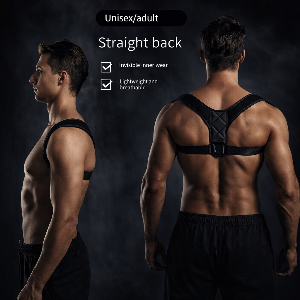 Back Posture Correction Belt Hunchback Prevention Correction of Sitting Posture Unisex Breathable Body Shaping Stone's Store