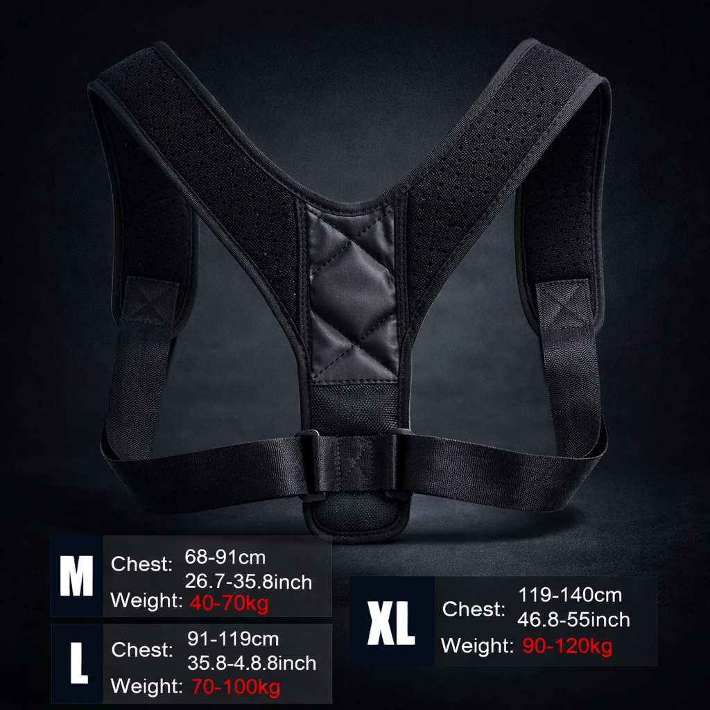 Back Posture Correction Belt Hunchback Prevention Correction of Sitting Posture Unisex Breathable Body Shaping Stone's Store