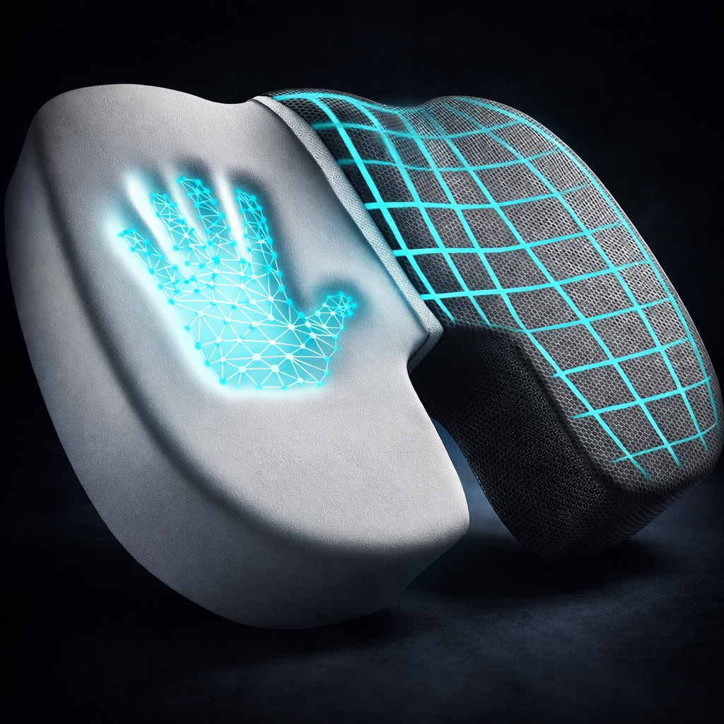 Ergonomic Memory Cotton Office Cushion Hemorrhoid Cushion Chair Cushion Sedentary Artifact Student Ass Cushion Daylight's Market