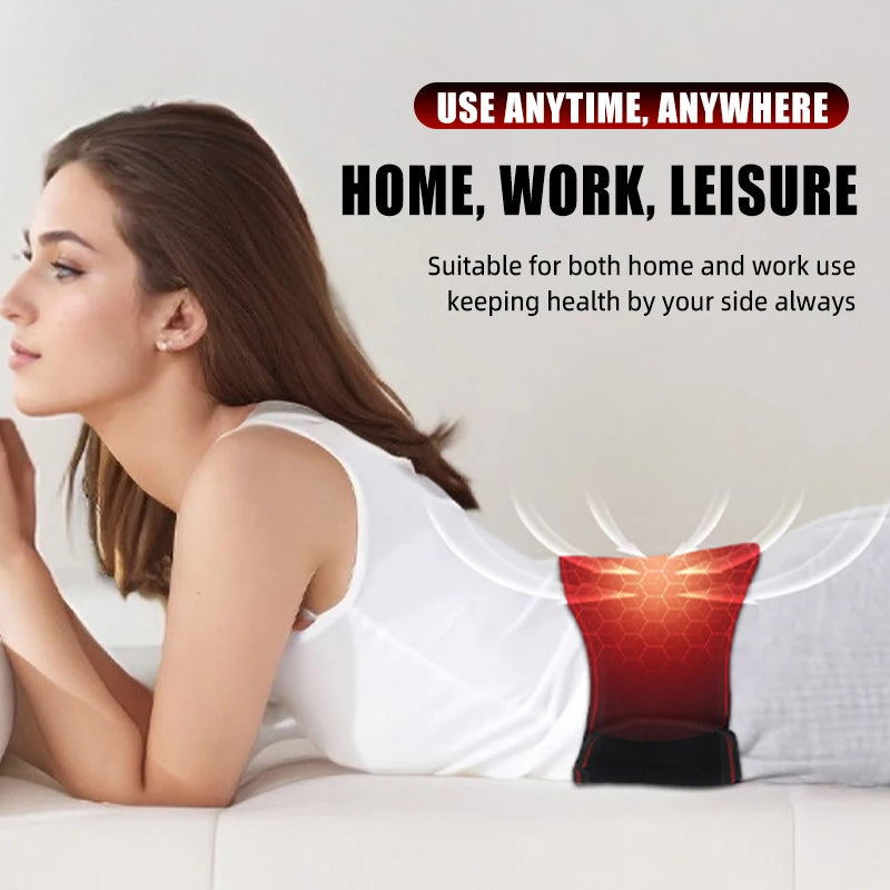 1PC Electric Heated Waist Support Brace Pain Relief Lumbar Heating Pad USB Charging Magnetic Therapy Back Waist Massage Band Shop1103882164 Store