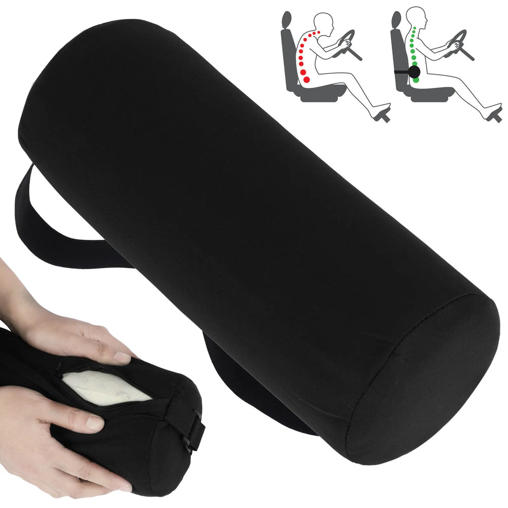 Car Seat Oil Cylinder Lumbar Roll Pillow Office Chair Lumbar Protector Back Lumbar Fatigue Relief Rolling Lumbar Support Better Choice Life Store Store