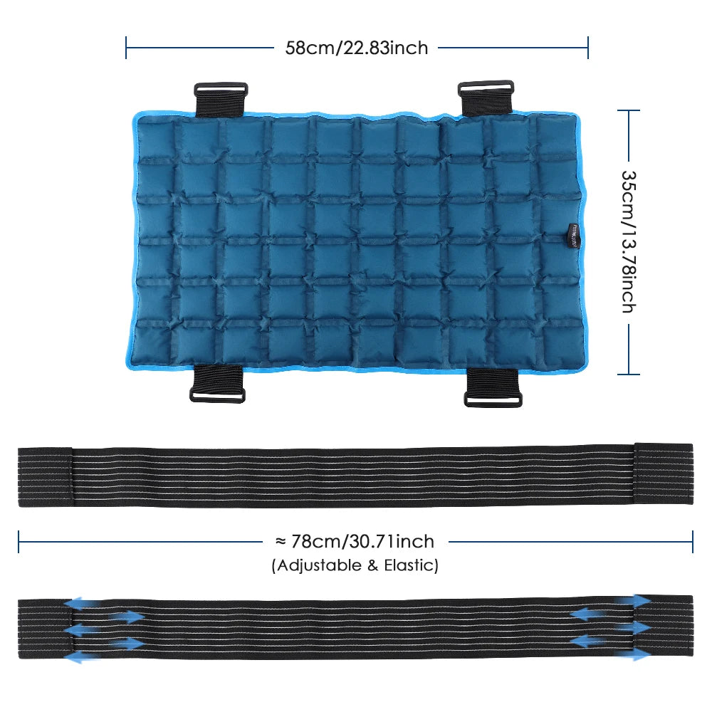 Cold/hot compress polymer Reusable Cold Ice Pack for Knee Compression Soft Injury Support Post-Operative Nursing Care Cooler AiLeemei Store