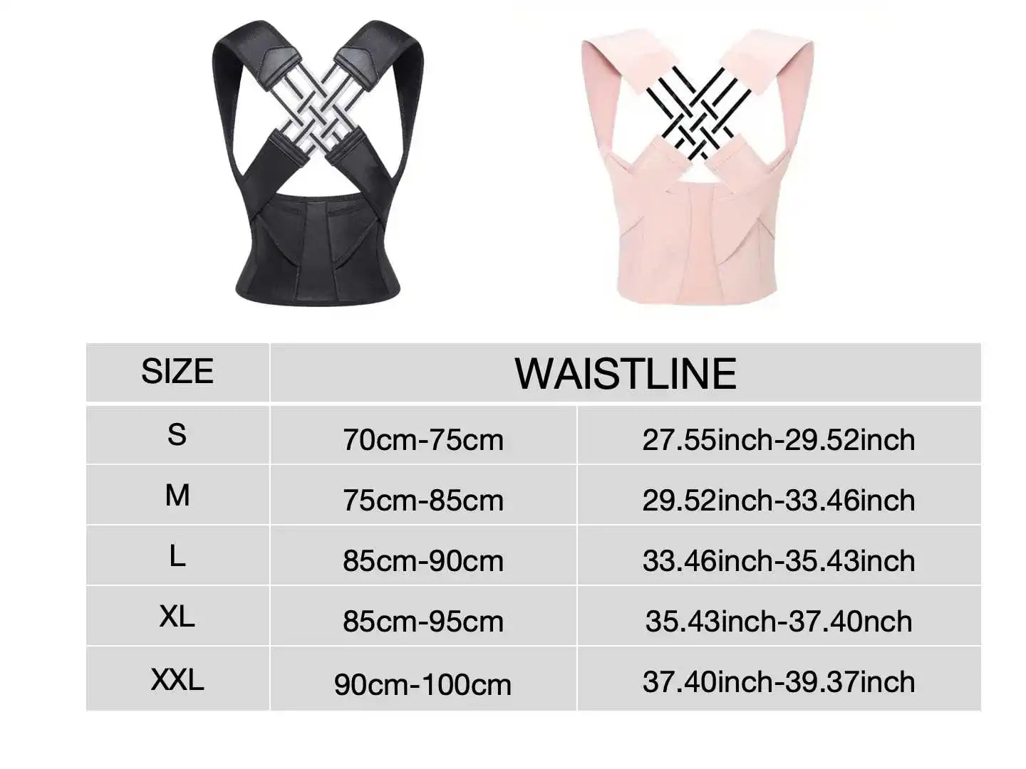 Back Brace Posture Corrector for Women and Men, Shoulder Straightener Adjustable Full Back Support Upper and Lower Pain Relief Value Ville Store