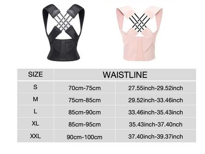 Back Brace Posture Corrector for Women and Men, Shoulder Straightener Adjustable Full Back Support Upper and Lower Pain Relief Value Ville Store