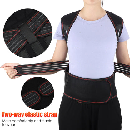 Magnetic Therapy Tourmaline Back Belt Self-heating Waist Back Posture Corrector Keep Warm Vest Corset Lumbar Support Belt ALL FIT IN Official Store